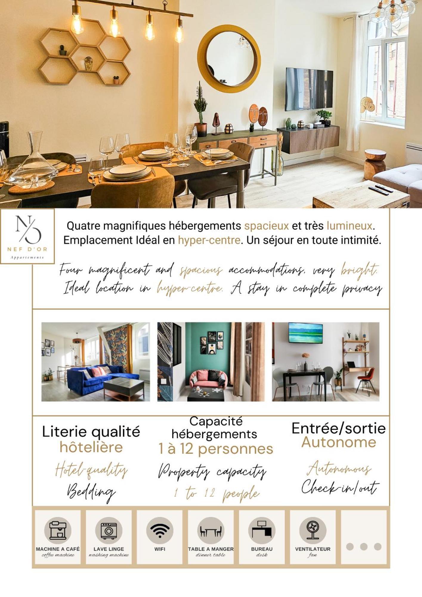 Les Appartements De La Nef D'Or Saint-Quentin  Eksteriør billede
